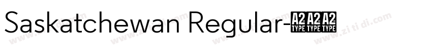 Saskatchewan Regular字体转换